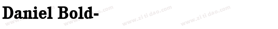 Daniel Bold字体转换